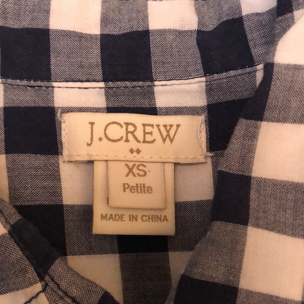 J Crew plaid button down cotton shirt